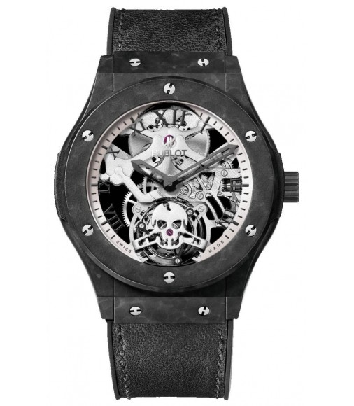 Hublot Classic Fusion Tourbillon Skull 45.00 mm replica watch 505.UC.0170.VR SKULL 